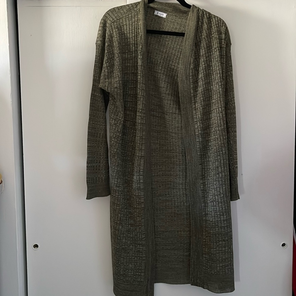 Susina Sweater Duster Cardigan in Grey